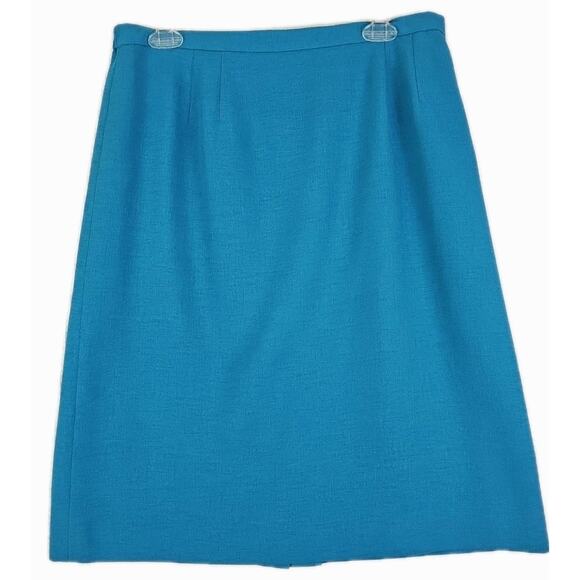 Kasper ASL ~Woman Size 16~Blue Blazer/Skirt Suit Short Sleeve Career Office Wear - Picture 15 of 16